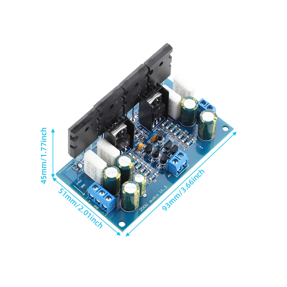 AIYIMA Audio Update 200W Mono Power Amplifier HiFi power amplifier board TTC5200+TTA1943 amplifier High Power Amp Board