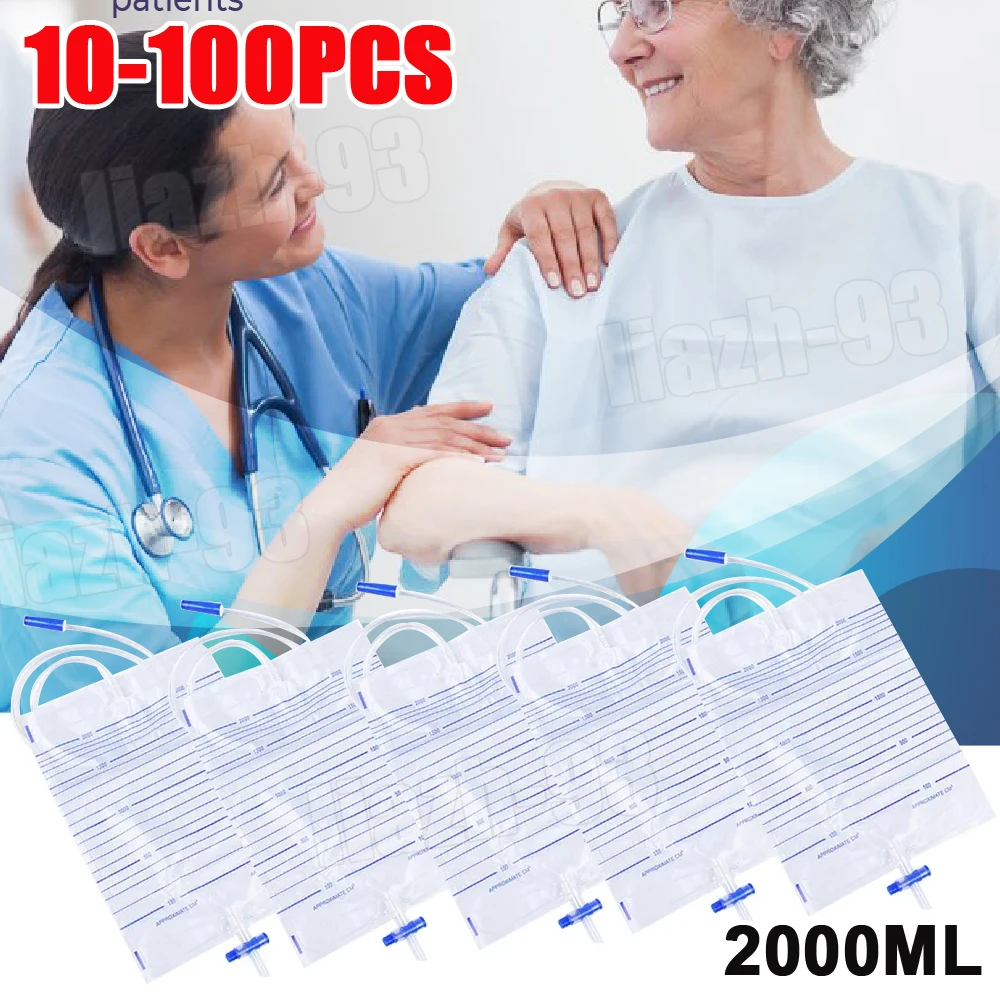 

Одноразовый мешок для мочи на 2000 мл, унисекс, антирефлюкс с внешним катетером, медицинский коллектор мочи, дренажный пакет, недержание мочи