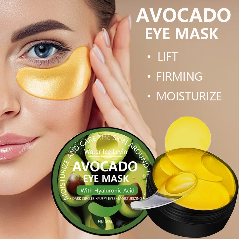 Caffeine-Hyaluronic Acid-Collagen-Glycerin Eye Mask - Long-Lasting Hydration, Reduces Dark Circles and Puffiness, Suitable for All Skin Types