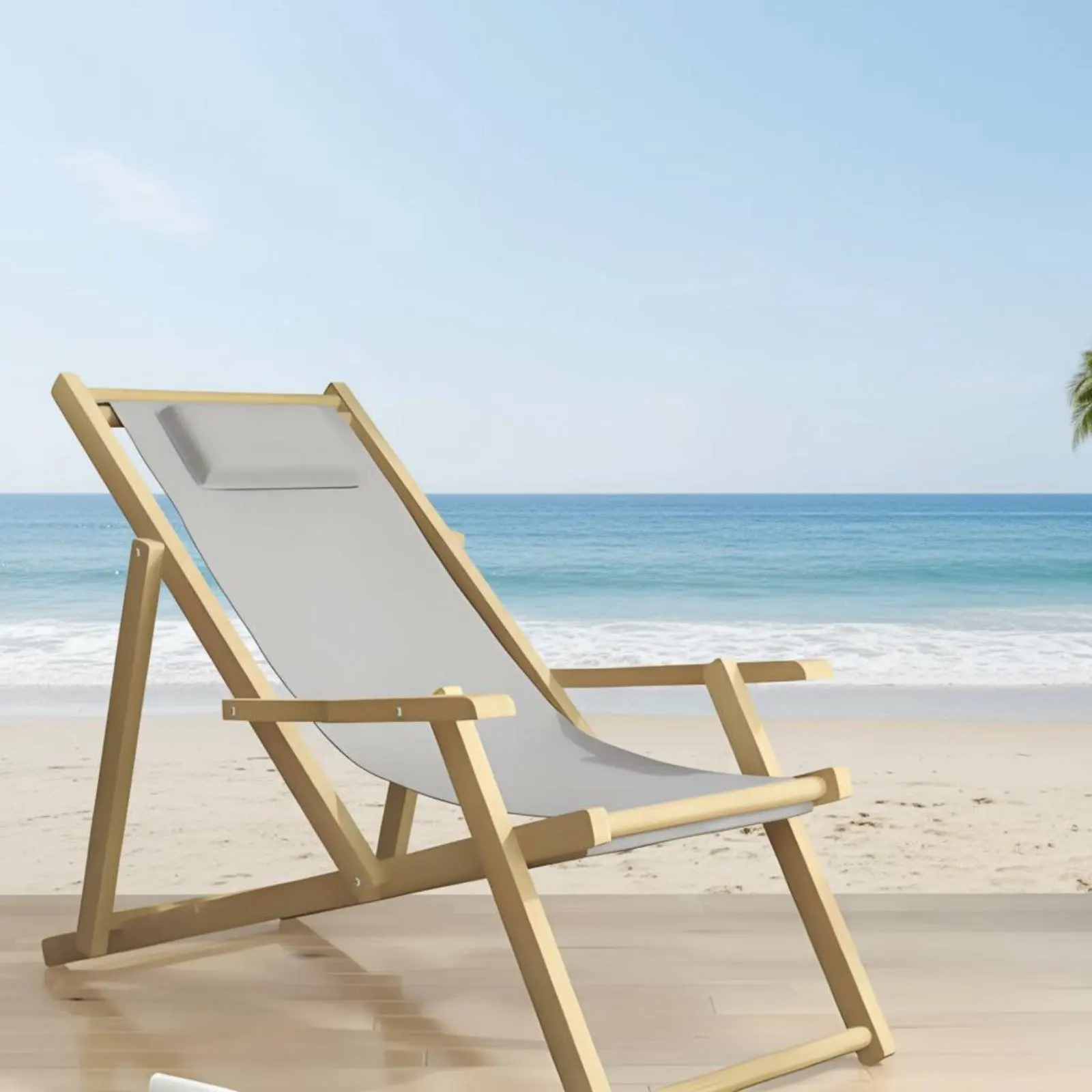 Folding Beach Chair Canvas Seat Covers Waterproof Deck Chair or Lounger Replacement For Courtyard Home Outdoor Accessories