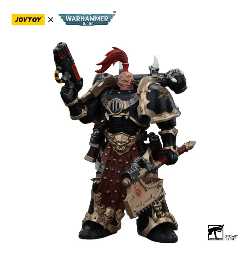 

JOYTOY Warhammer 40000/40k Chaos Space Marines Black Legion Chosen with Plasma Pistol and Power Axe Action Figure Doll Model