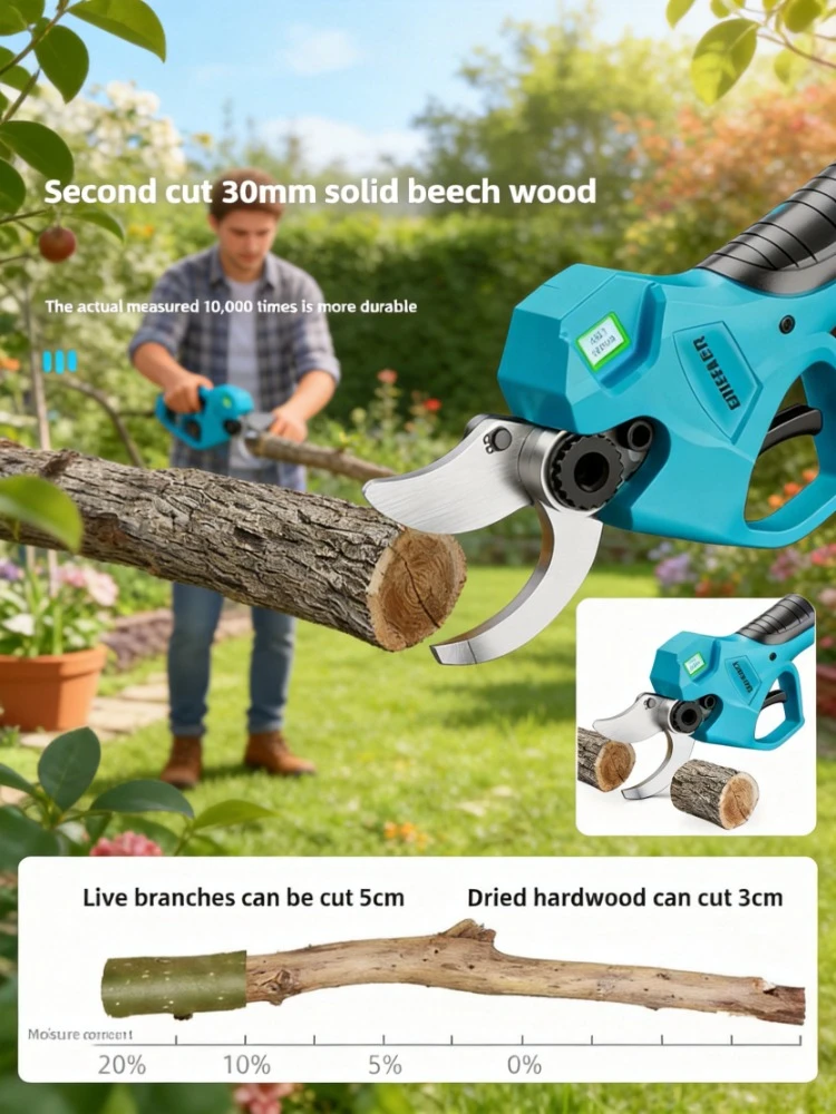 Garden Electric Pruning Machine Rechargeable Power Shears for Branch Trimming
