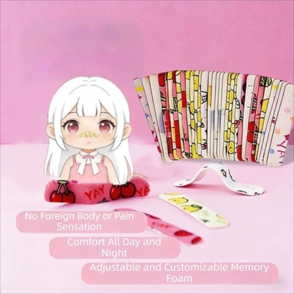 10/20/30/50Pcs Reusable Nose Shaping Stickers Adjustable Cuttable Nose Reshaping Tape Elongated Exquisite Result Cute Design