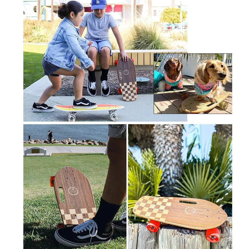 Alat Skateboard Komuter Dewasa Papan Ikan Kecil Genggam EDC Portabel Luar Ruangan