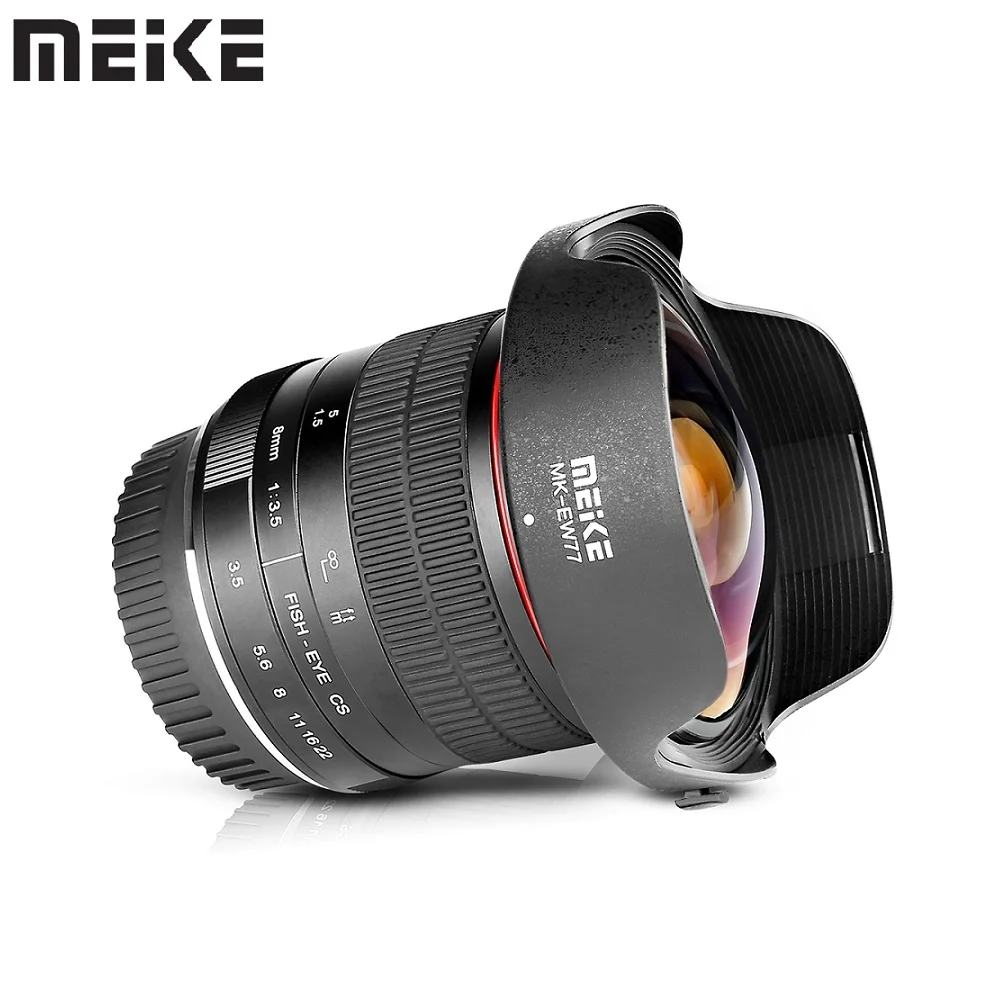 Meike 8mm f3.5 Ultra Wide Angle Manual Fisheye Lens APS-C for Nikon F Mount D5300 D5200 D5600 D3200 D3300 D3400 D5200 D7100 D750