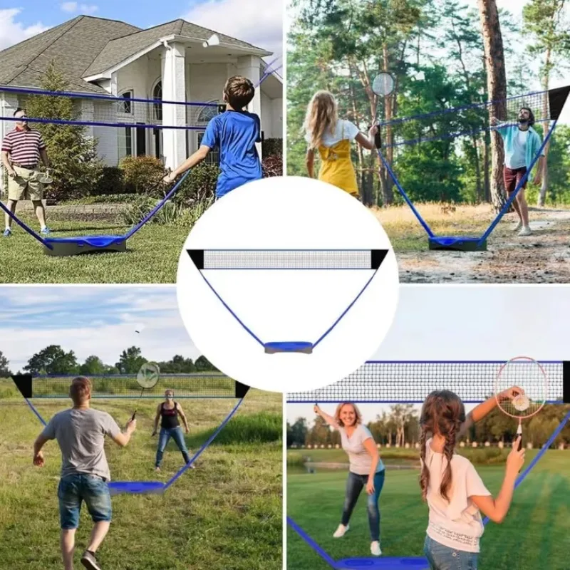 High-Quality Garden Sports Portable Outdoor Set, Ideal Durable Folding Badminton Net for Picnics & Family Play