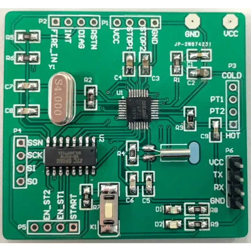 For TDC-GP22 Time-to-Digital Converter Evaluation Board, 22ps Resolution for Laser Ranging & Flow Meter Development