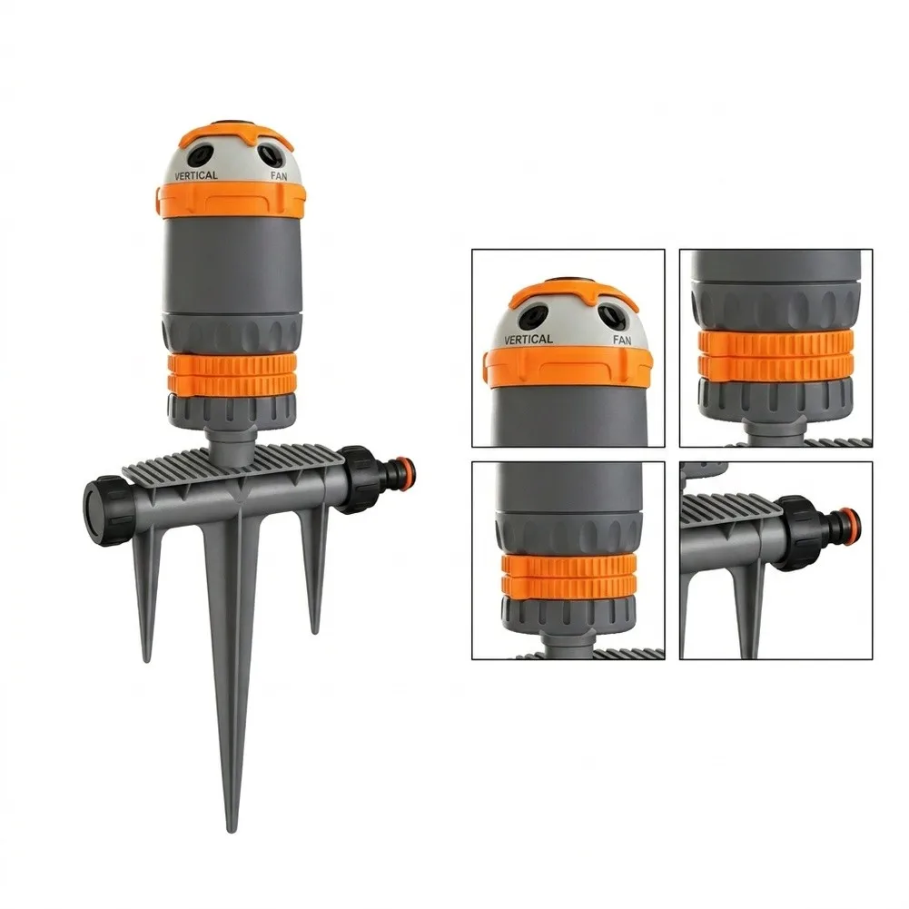 Adjustable Gear Sprinkler Designed for Wide-Area Irrigation Featuring 4 Spray and 6 to 10 Meter Diameter Coverage