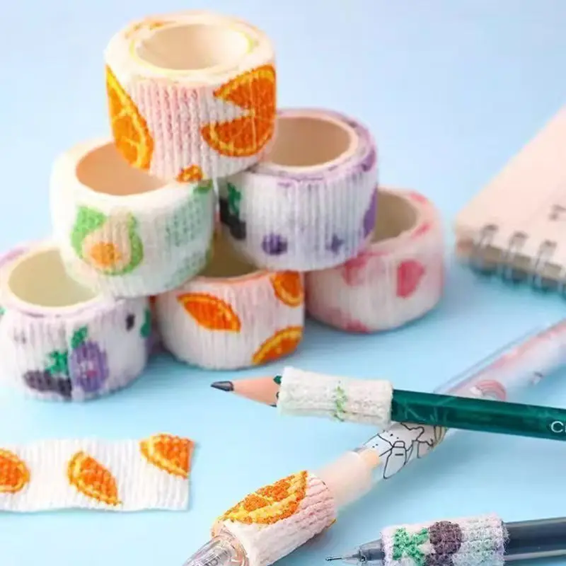 

5 Pack Non-woven Self-Adhesive Bandage Wrap for Finger Guard Nail Protector, 2.5cm x 2m Cohesive Elastic Tape Sports Fixing Band