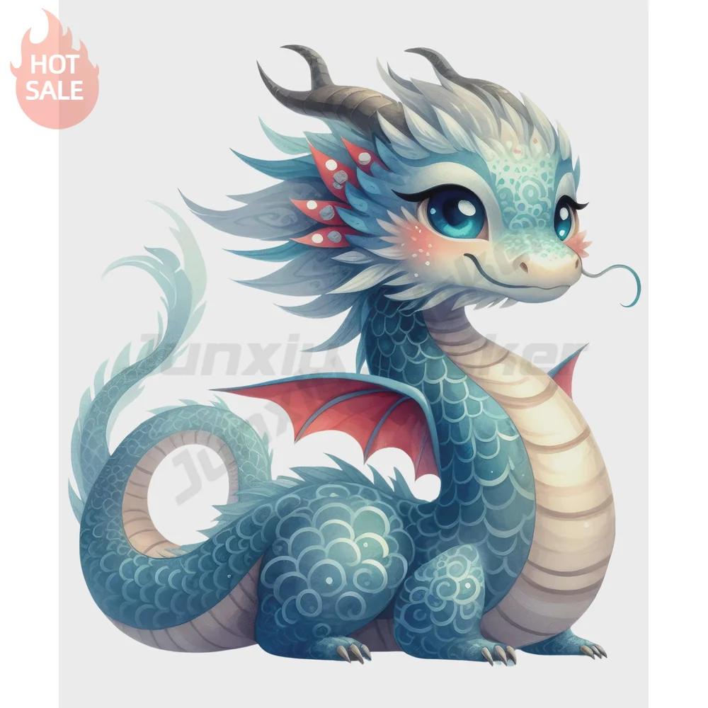 Chinese Dragon Mystical Asian Feng Shui Distinctive PVC Decal For Motorcycle And Helmet UV Protection Sticker Vehicle Decor