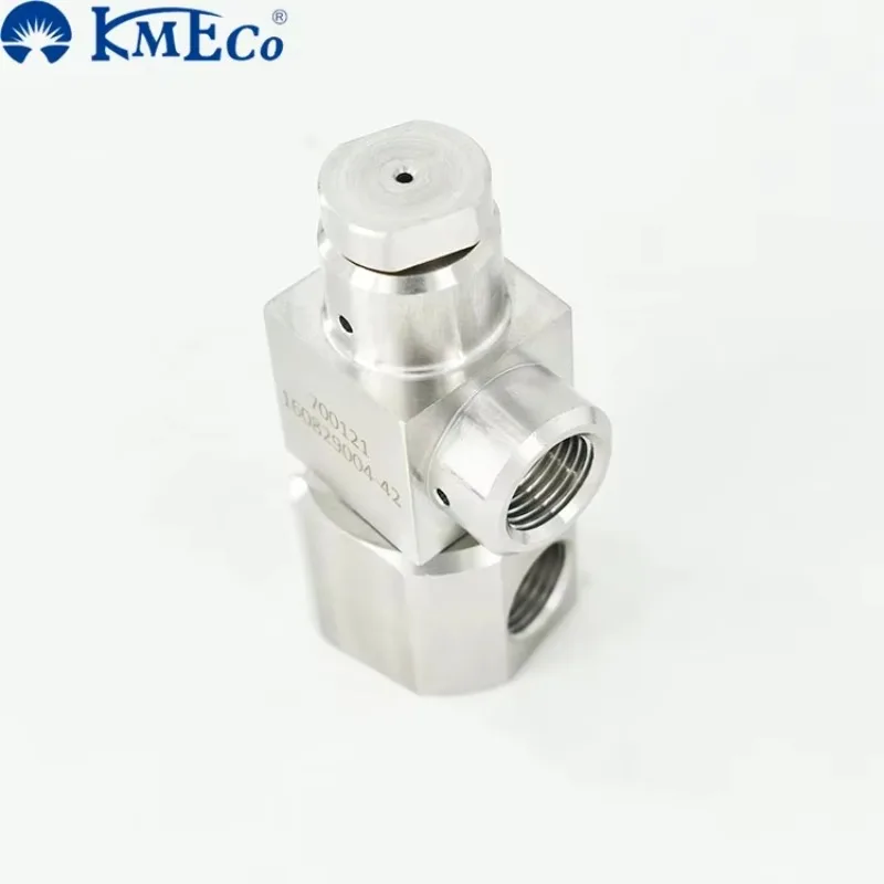

NEW KMECO High Pressure Waterjet Cutting 55K 1/4" 90 Degree Single Axis Swivel Assembly Cutting Nozzle