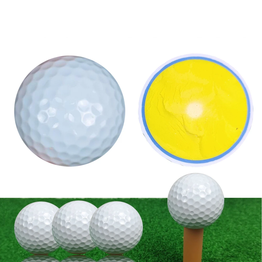 Three-layer Standard Golf Balls, Standard Game Balls, Diameter 42.7 mm, Wind Tunnel 332 Hardness 80 Elasticity 90%-95%, 10 Pcs