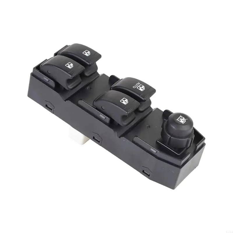 Driver Door Control Panel 12V Service Assembly, 96552814 Reference, 4 Button Layout and Mirror Knob for Maintenance Tasks and
