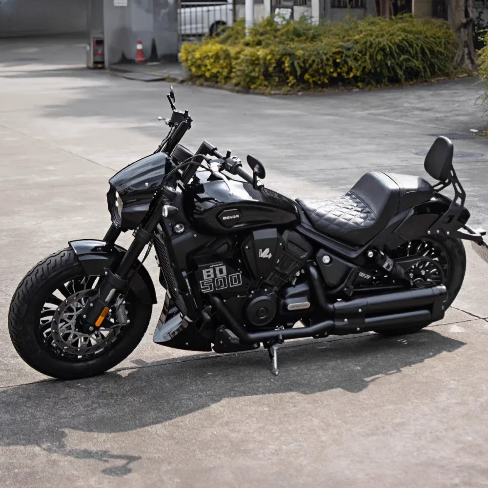 Benda bandeira preta 500 modificado especial harley guiador sem perdas em linha livre espessamento 42 tubo direção guiador