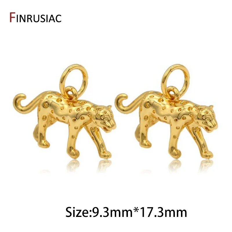 New Designer Gold Plated Leopard Shape Pendants Charms For DIY Creative Bracelets Necklaces Pendant Making Accessories