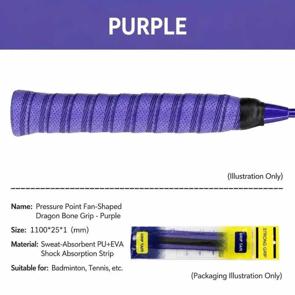 Sticky Racket Overgrip Diagonal Texture Perforated Sports Handle Grip Protective Film Coating Handle Wrap Tape