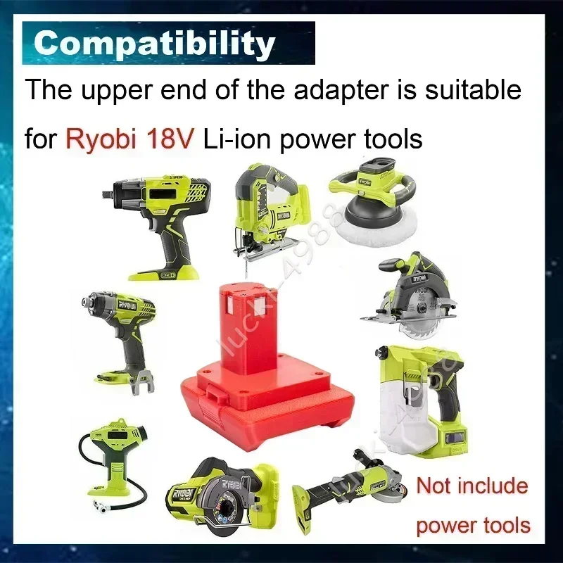 Battery Converter Adapter for Ozito PXC 18V Lithium Battery To for Ryobi ONE+ 18V Power Tools Cordless Connector