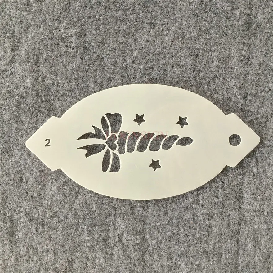 1PCS facial painting spray painting children\'s hand account hollow tattoo painting template ruler pattern spray painting mold