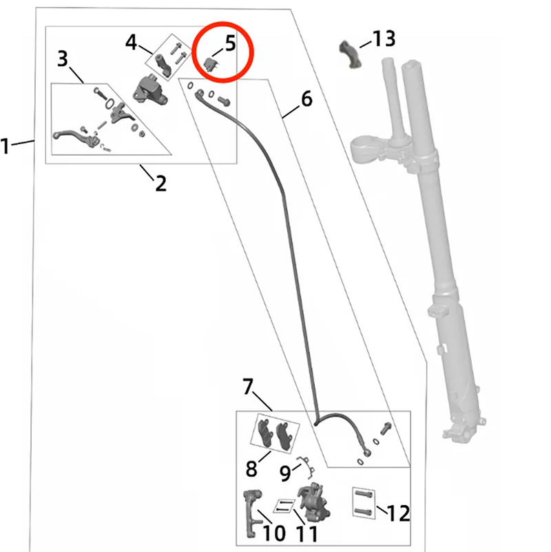 SUR Ultra bee OEM Genuine Brake Switch UB Brake Parts Front brake switch/Rear brake switch
