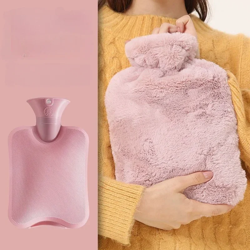 Rabbit-like Plush Hot Water Bottle Lasting Warmth Large-capacity Pouring Water PVC Hand Warmers Warm Water Bags 손난로