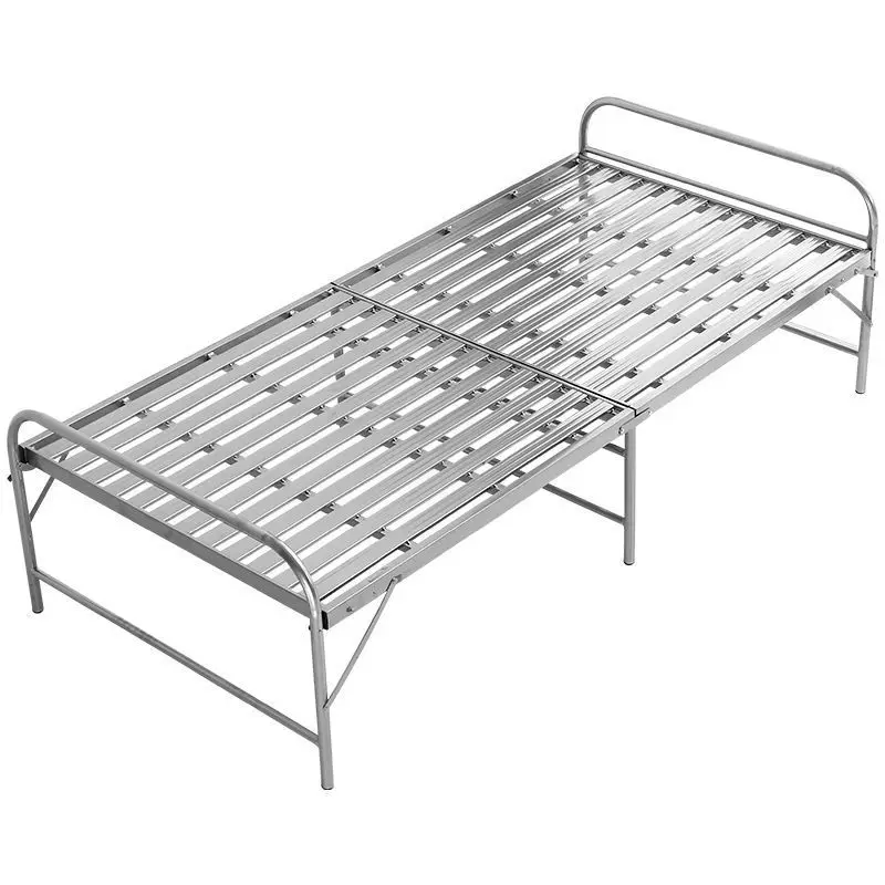LH folding bed, reinforced with hard board for construction site rental housing, foldable and thickened, household foldable type