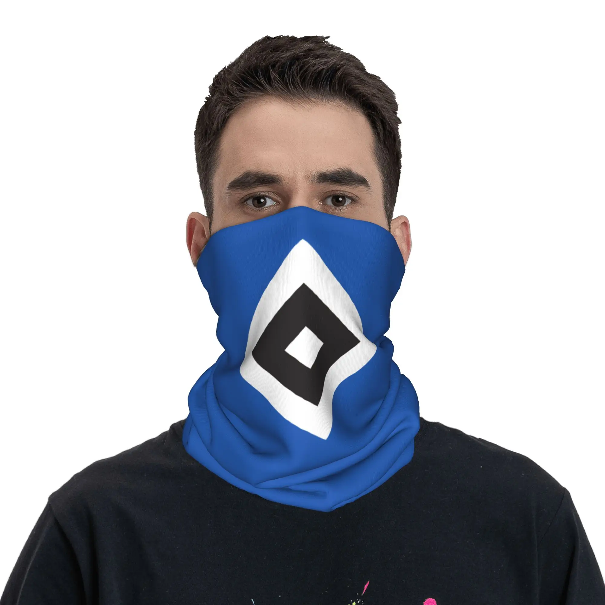 HSV Hamburger Sportverein Bandana Neck Cover Printed German Soccer Club Wrap Scarf Multi-use Cycling Scarf Fishing Unisex Adult