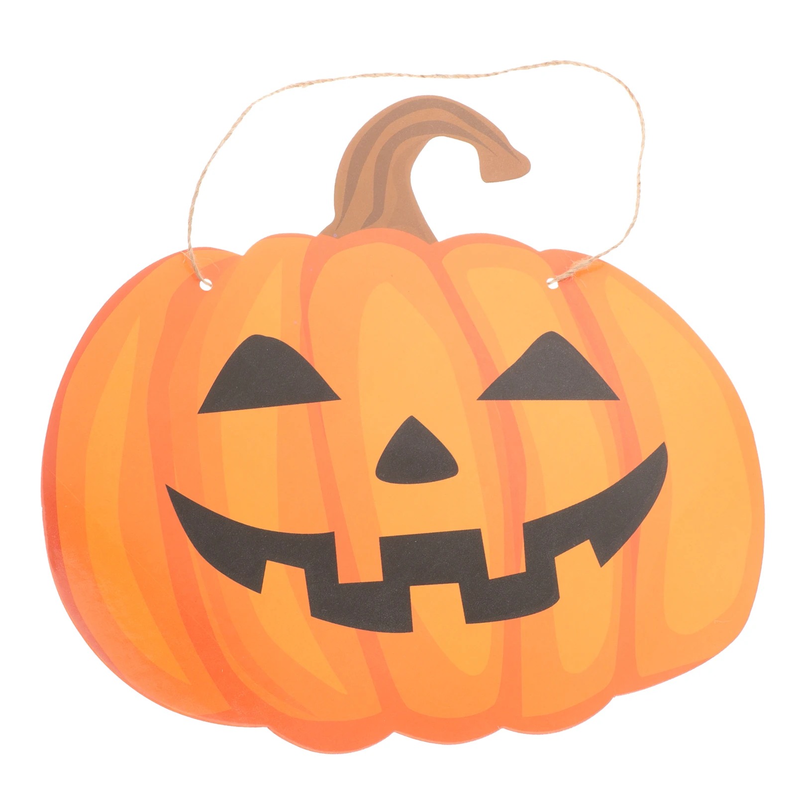 

Halloween Door Hanging Decor Pumpkin Sign Durable No Fading Long Life Photography Prop Lightweight Gift