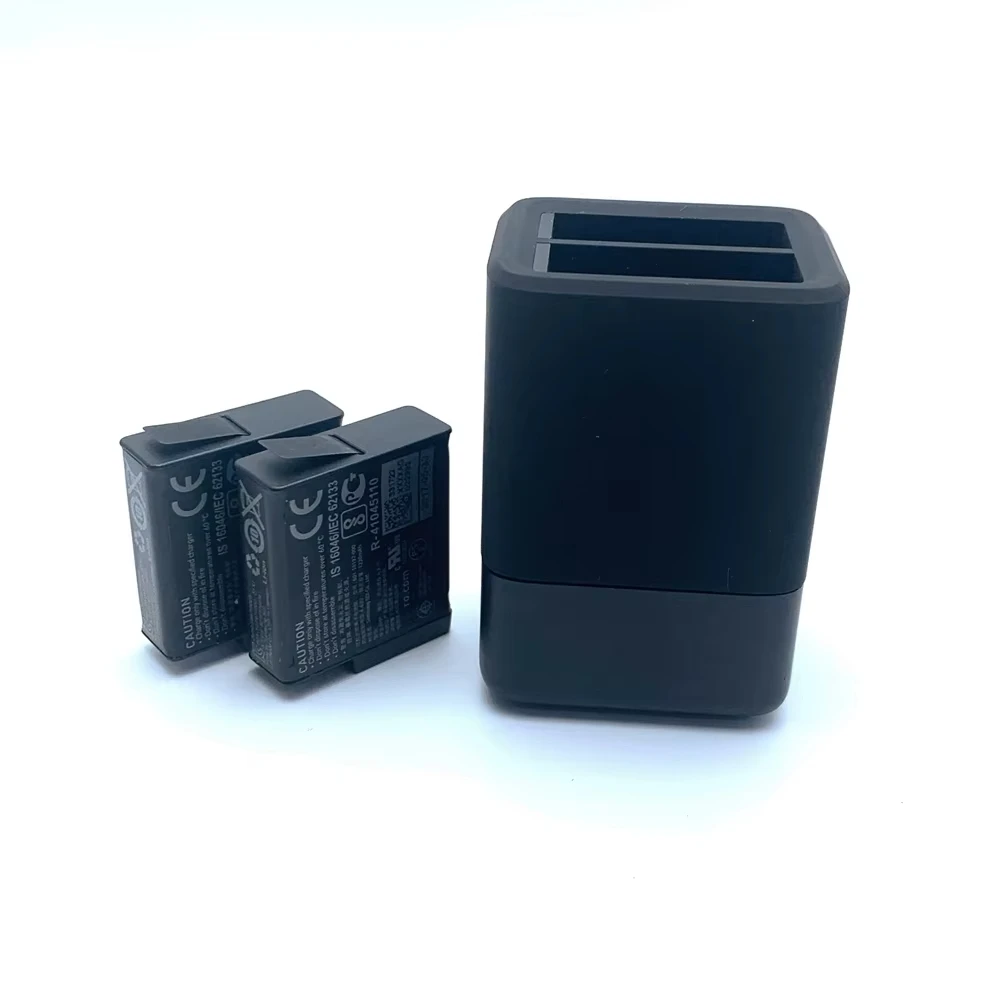Bateria dupla original e conjunto de carregador de carregamento duplo para gopro hero 5 hero 6 hero 7 edição preta substituição de câmera de ação