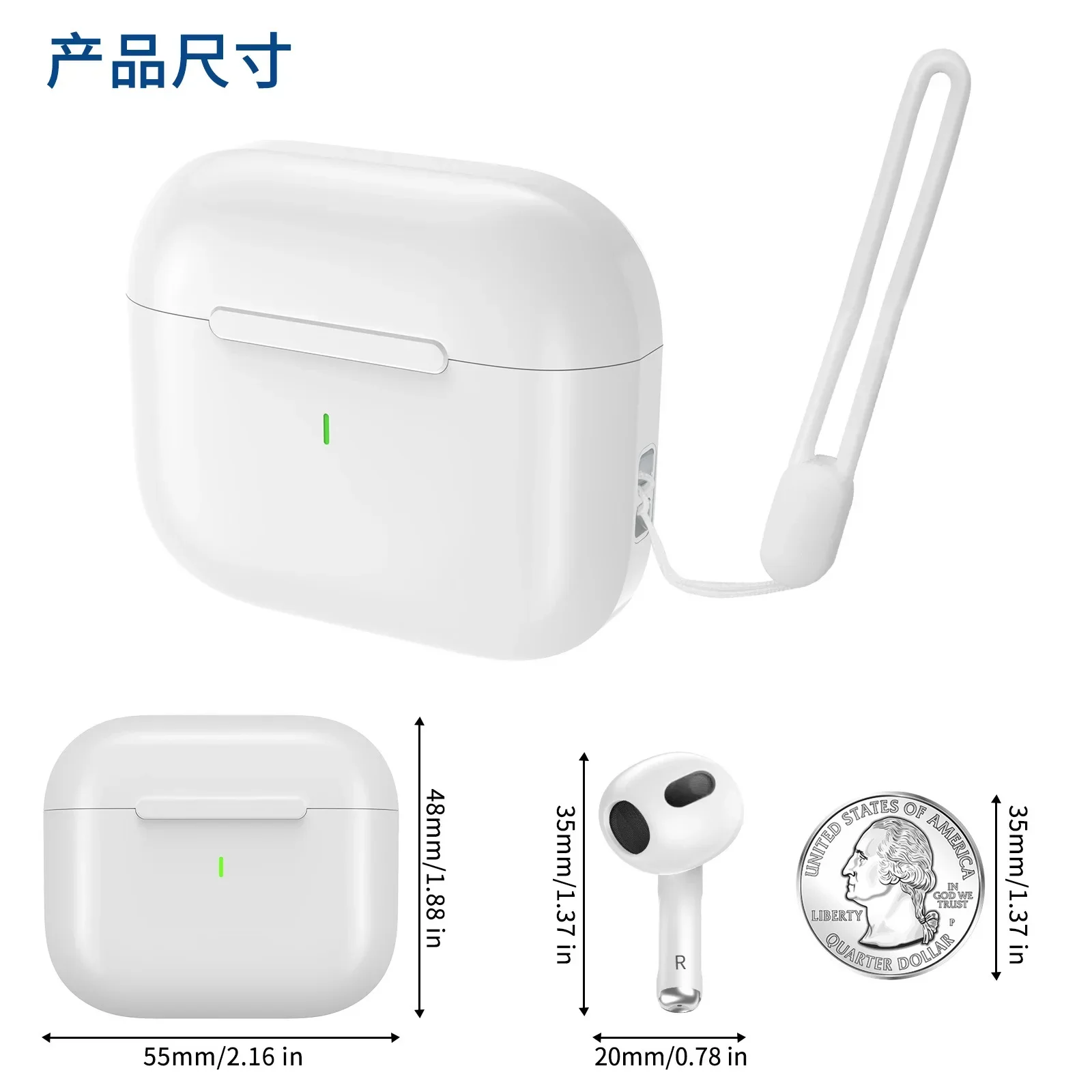 A6Pro Tws Bluetooth Earphone Call Noise Reduction Private Model 5.3 Half in Ear Sixth Generation Wireless Earphones