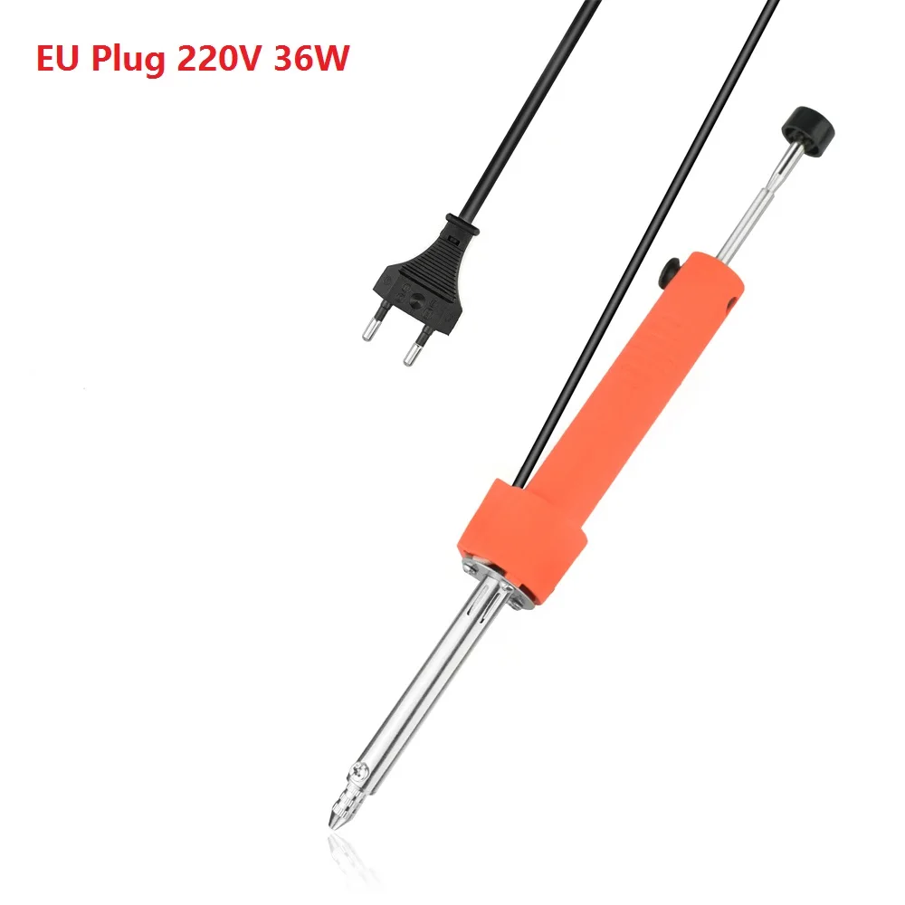 Electrothermal Vacuum Solder Sucker 36W 220V High Power EU Durable Desoldering Pump Soldering Iron Pen Dual Purpose Repair Tool