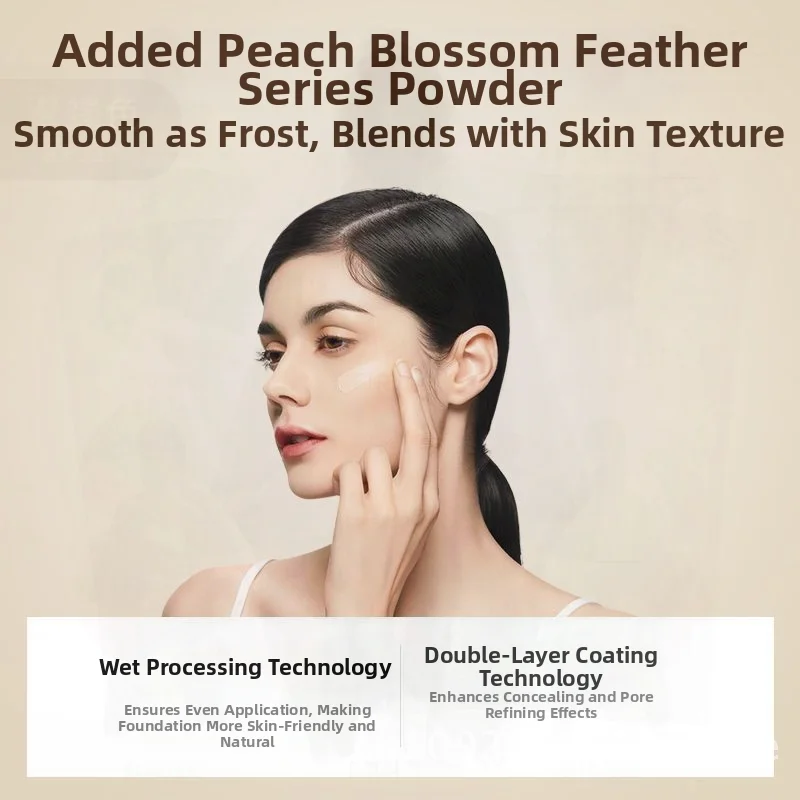 ZEESEA Small Milk Skin Foundation Liquid Concealer - Moisturizing Oil Control Velvet Cream Long-lasting 01 Ivory White 02