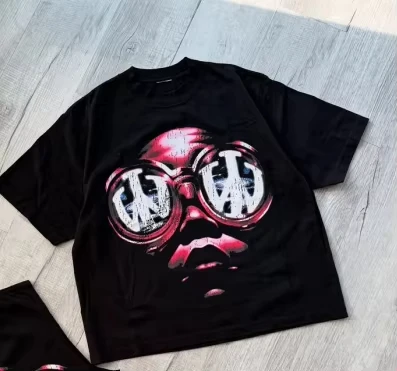 

American New High Street Fashion Clothing Harajuku Retro Cross Casual Loose T-shirt Men Street Fashion Oversized Short Sleeves