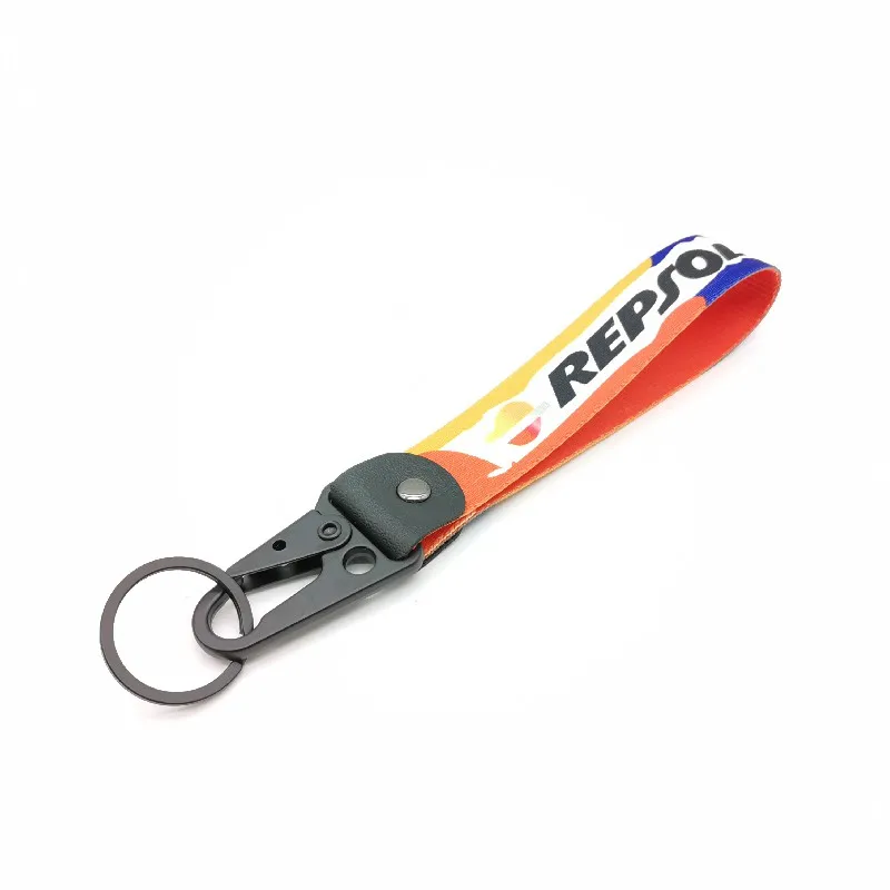 Llavero con cordón estilo Jdm para coche, etiquetas de decoración con logotipo para Repsol, Honda 5w40, 5w30, 10w40, Cbr, accesorios de motocicleta