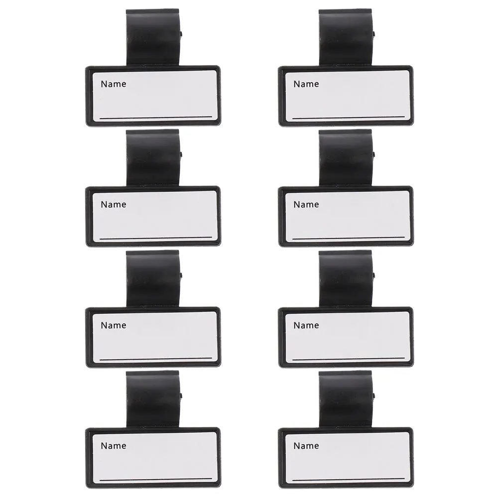 

8pcs Stethoscope Name Tag Creative Design Bright Color Easy Identification Personalized Writing Small Size Open Clasp