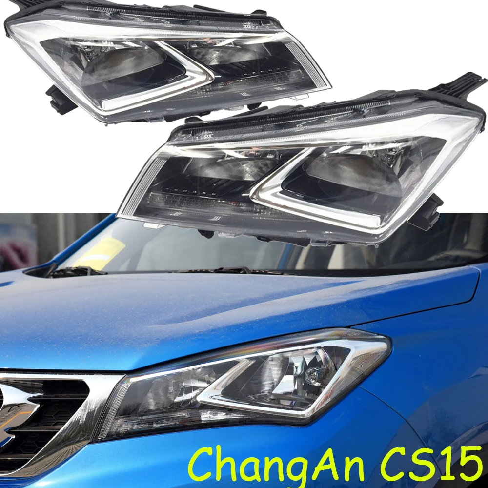 

1pcs car bumper CHANG AN headlamp for ChangAn CS15 headlight 2016～2017y car accessories head lamp ChangAn CS15 fog lamp