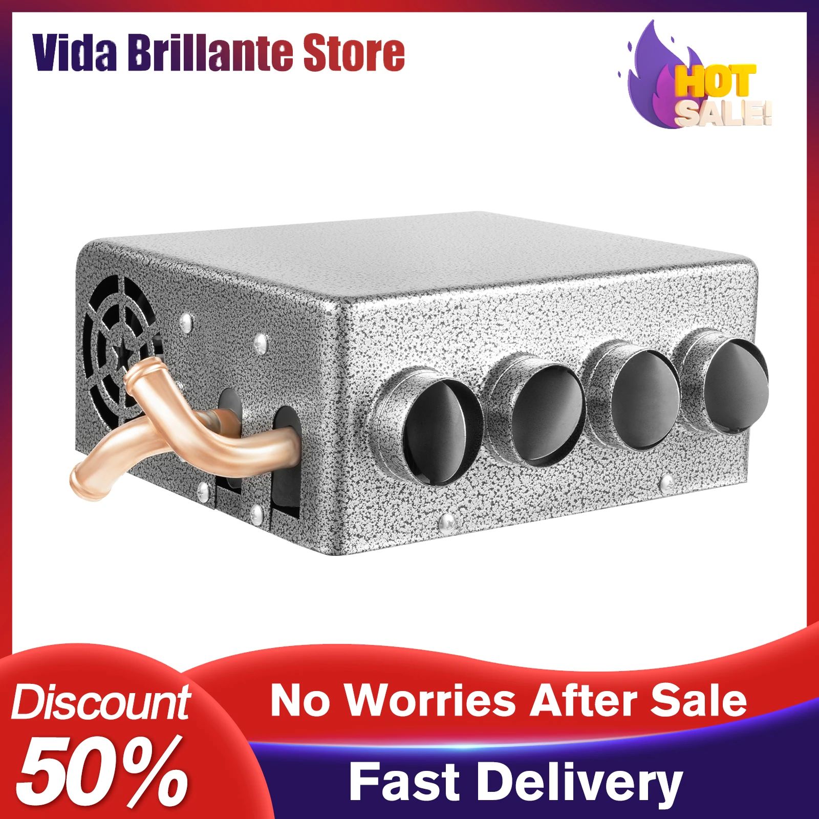 

Автомобильный обогреватель сидений 12В, 4 выхода, высокоэффективная система подогрева, четырехканальный вентилятор для салона автомобиля, конструкция с турбо-медными трубками