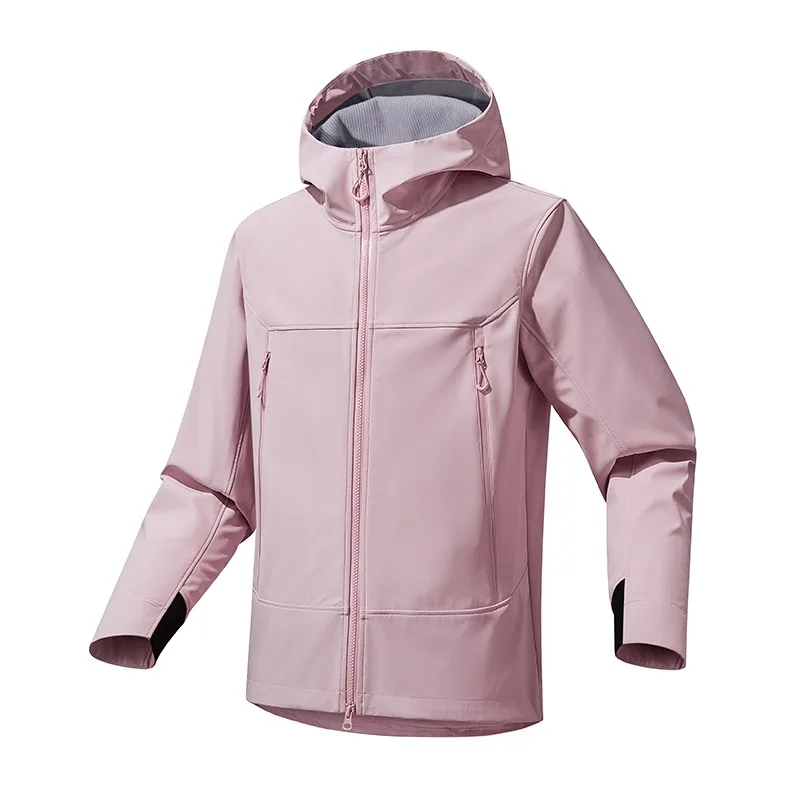 Terno de assalto feminino à prova de vento e à prova d'água para caminhadas ao ar livre, confortável, moderno para primavera e outono, jaqueta versátil para casal