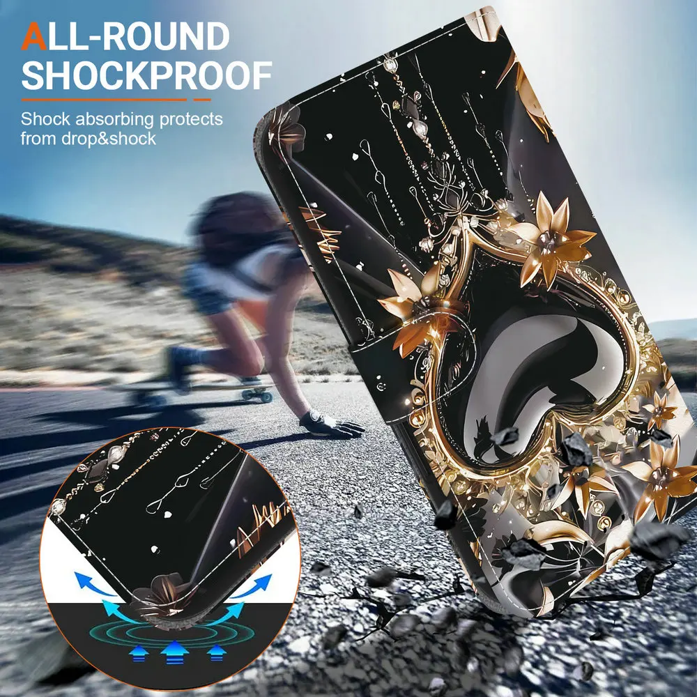 Realme8 9 11 12 13 14 Pro Plus 5G حافظة جلدية بنمط المحفظة شل لـ Realme 14 Pro Plus حافظة Realmi 13 Plus Realme12 4G #5