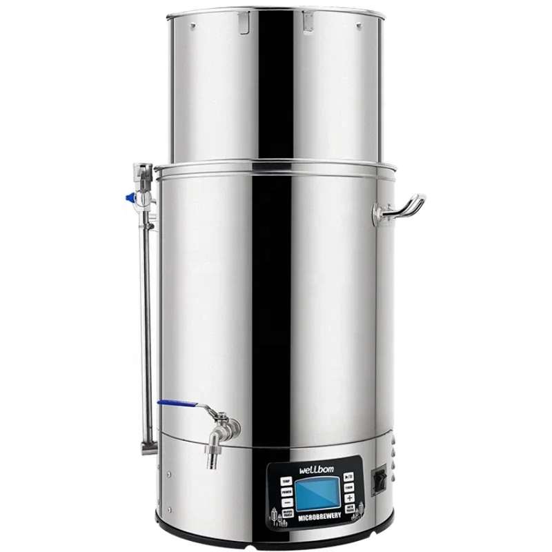 40L 60L Stainless Steel All In One Home Beer Brewing System Equipment Electric Mash Tun Micro Brewery craft Beer machine