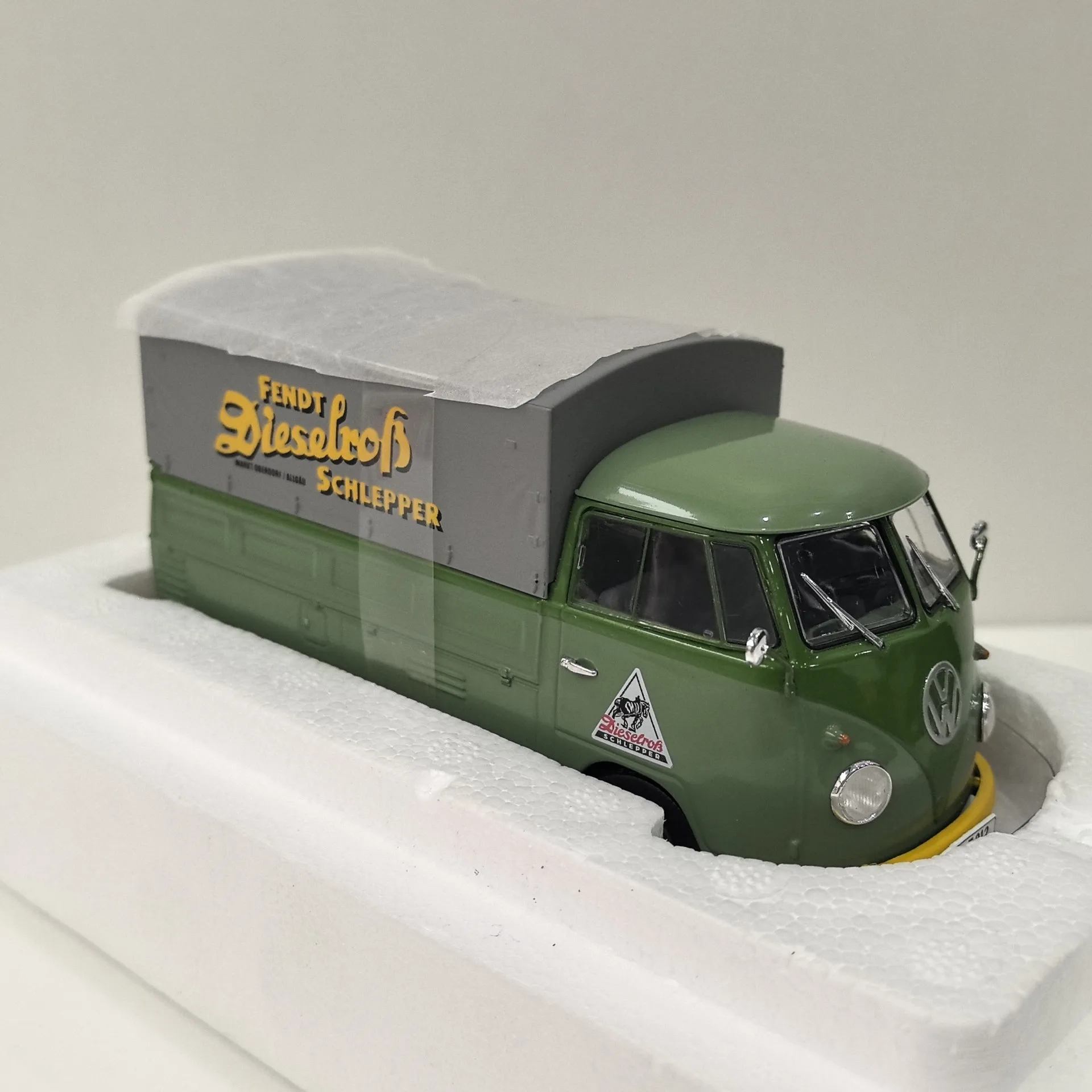 다이캐스트 슈코 1/32 스케일 VW T1B T1 VW 픽업트럭 합금 자동차 모형 수집용 장난감 선물 기념품 장식품