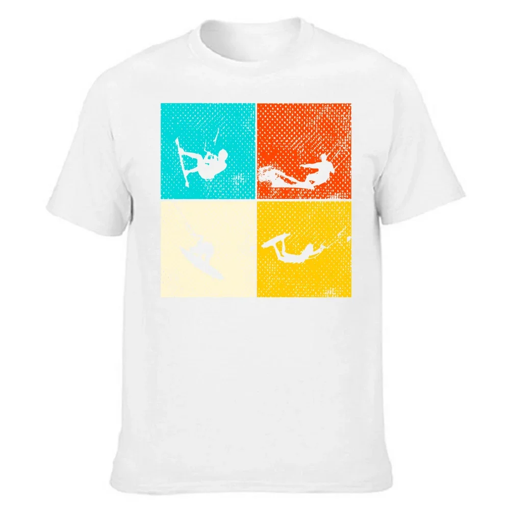 Graphic Cotton Streetwear Short Sleeve Birthday Gifts Summer Style T-shirt Men Novelty Awesome Kitesurfing Flying T Shirts