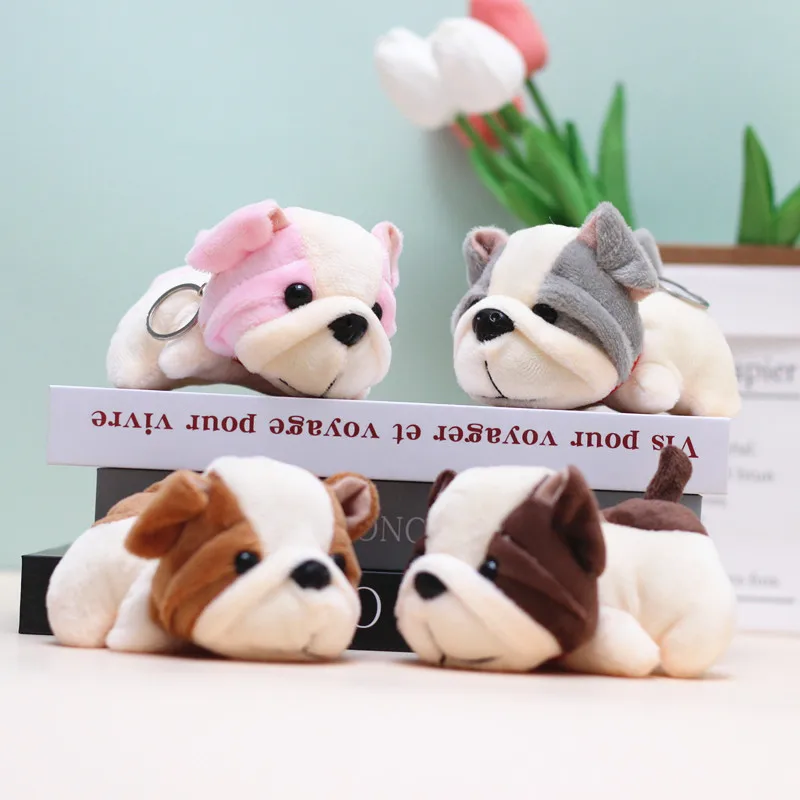 

Cute Plush Puppy Dog Plush Keychain Small Pendant Kids Toys Backpack Hangings Stuffed Animals Christmas Birthday Gifts