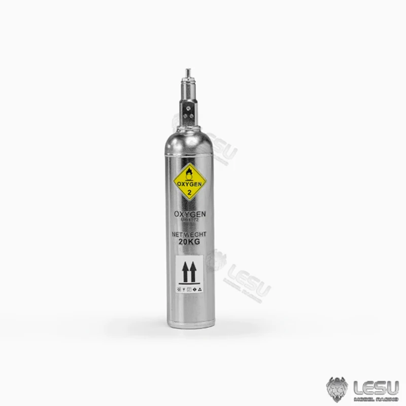 1/14 LESU Rvs Decoratie Tank DIY Model Onderdelen voor RC Hydraulische Vrachtwagen Auto Graafmachine Accessoires Speelgoed