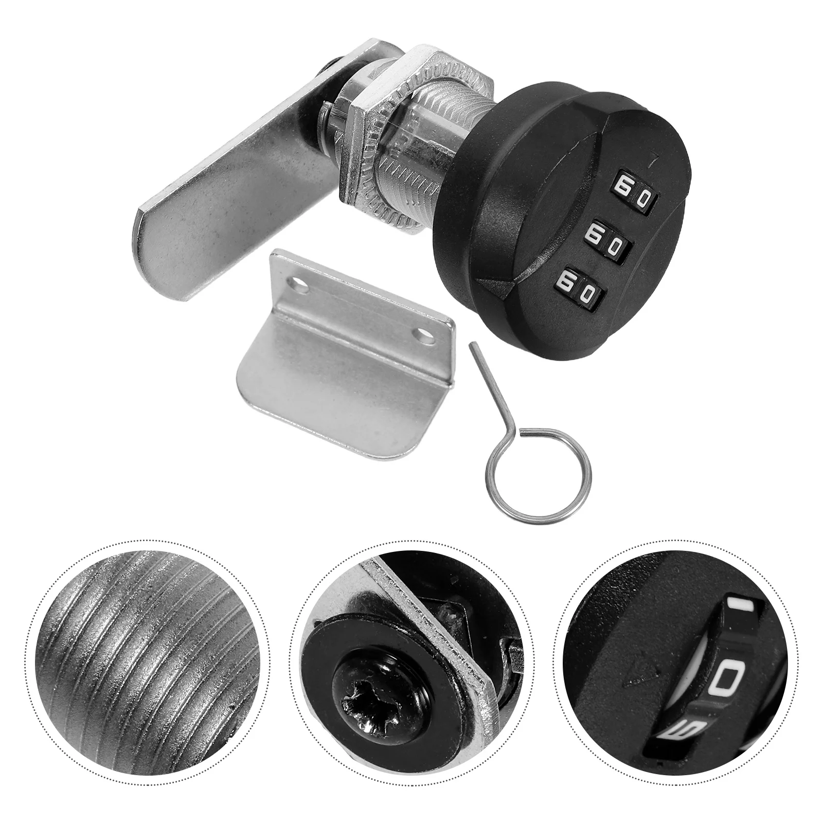 

2Sets Password Coded Lock Compact Combination Cabinet Lock for Drawers Electrical Boxes Closet Locks with High