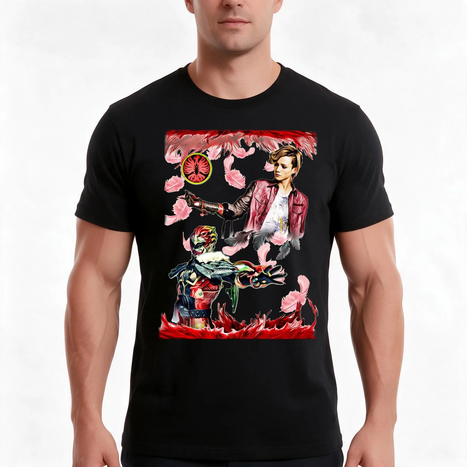 Kamen Rider Ankh Side-by-Side (style #2) T-Shirt Summer Casual Cotton Tee Oversized Streetwear Tops Vintage Graphic Print