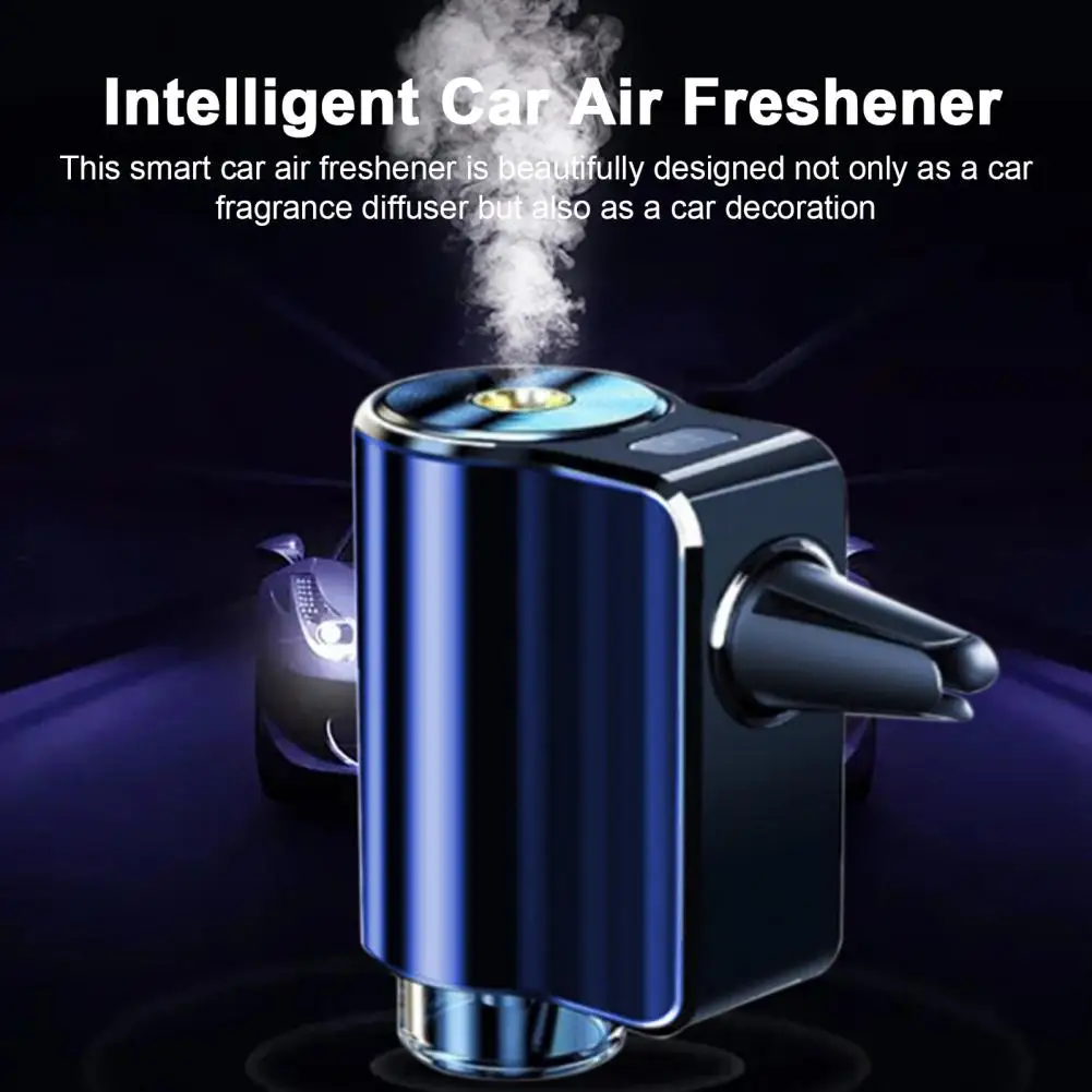 Car Fragrance Diffuser Intelligent Car Diffuser with Ultrasonic Atomizer for Car Home 3 Spray Modes Aromatherapy Essential Oil