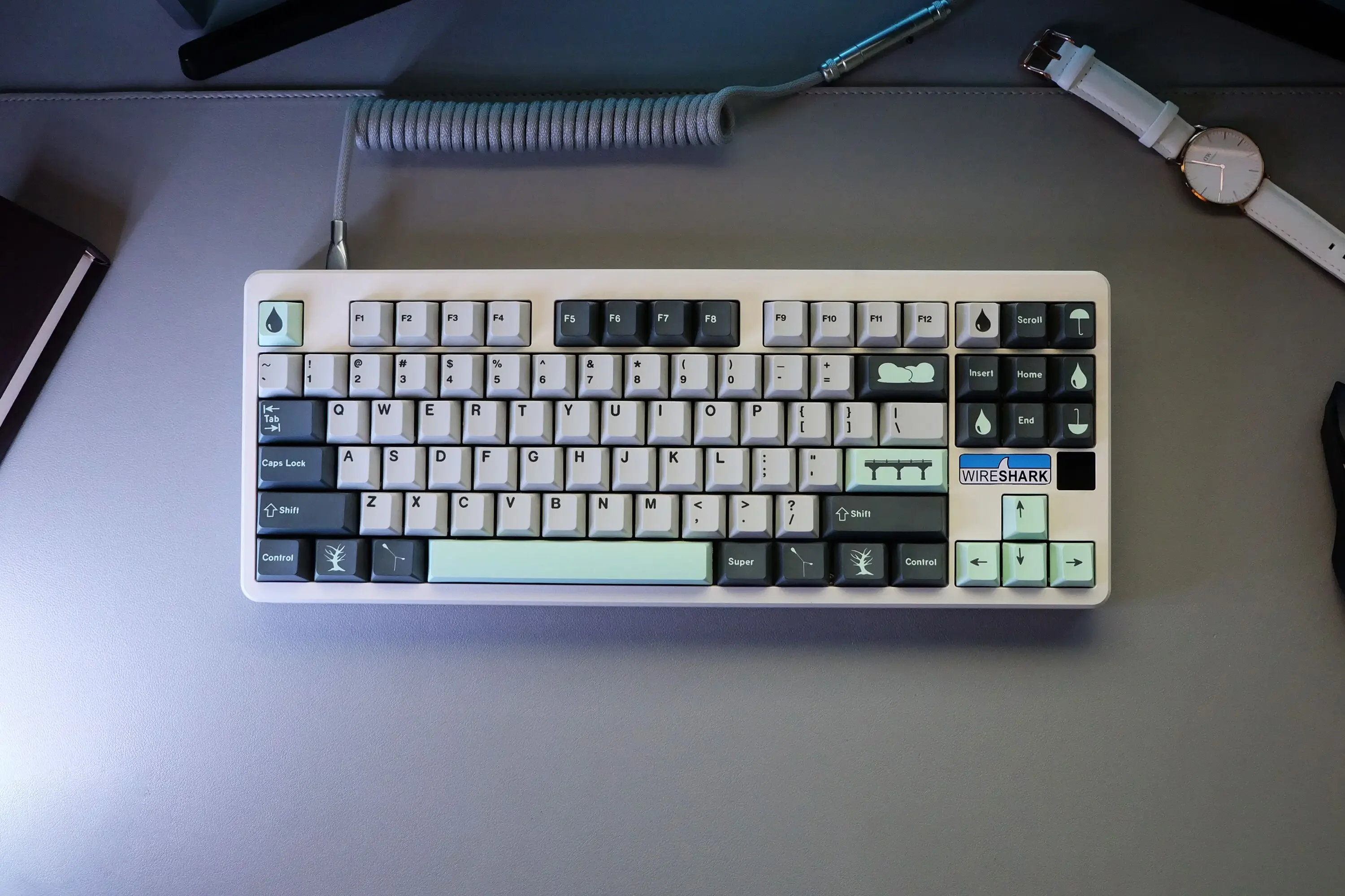 GMK Rainy Day 140 Keys PBT Original Factory Highly Sublimated Mechanical Keyboard Keycaps