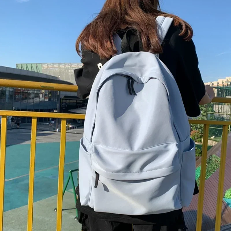 Mochila versátil negra, gris, blanca y roja, bolsa de viaje impermeable de gran capacidad de alta calidad, bolsa de ordenador de nailon lavable, Unisex