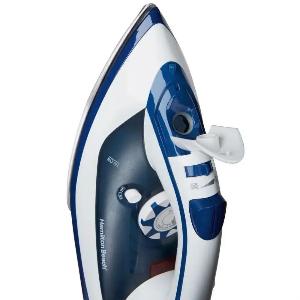 Powerful 1500W Steam Iron Stainless Steel Soleplate Auto Shutoff Anti-Drip Reliable Performance Ironing Solution with 10ft Cord