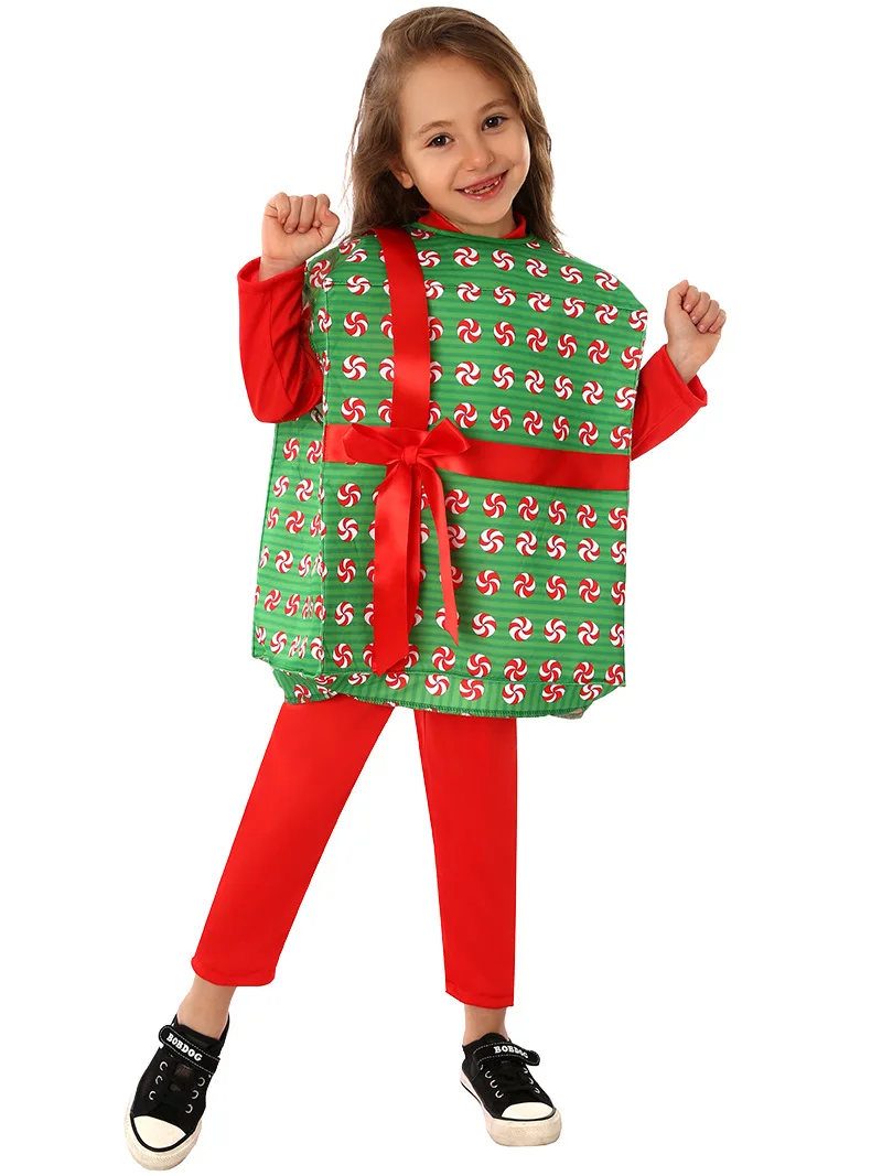 

Unisex Niño Christmas Present Clothing Cute Enfant Xmas Gift Box Fancy Dress Up New Year Cosplay Costume 2026